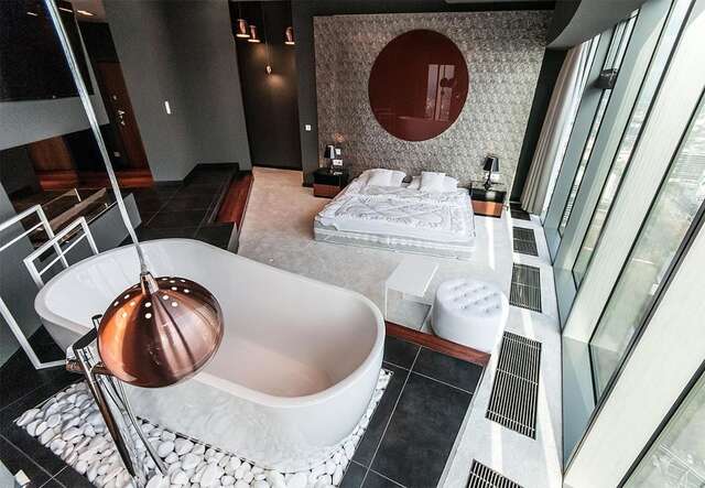 Апартаменты Bathtub View Luxury Apartments in Sky Tower Вроцлав-13