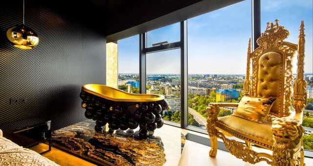 Апартаменты Bathtub View Luxury Apartments in Sky Tower Вроцлав-4